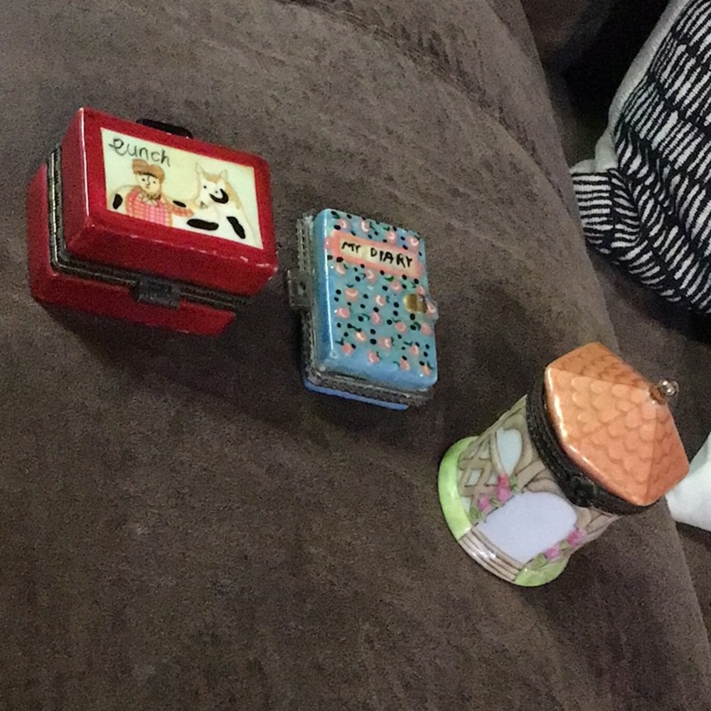 Set of Decorative Trinket Boxes
